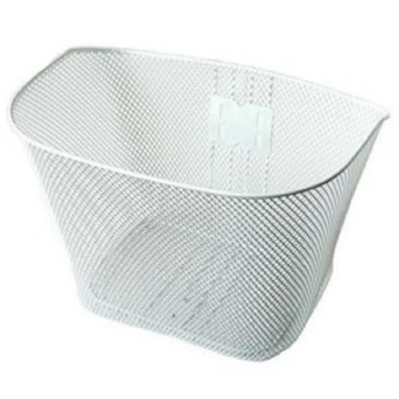 Első kerékpárkosár fehér színben 35x25x26 41800028WH