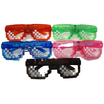 Világító pixel szemüveg többféle színben