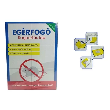 Egér és rovarfogó ragasztólap közepes 21x16cm 8672