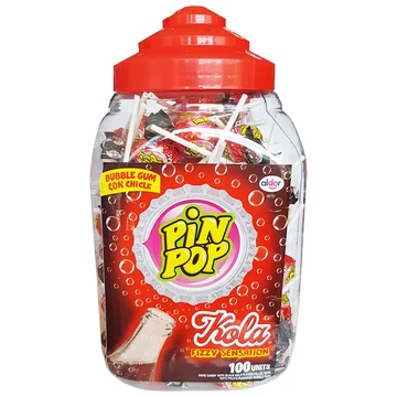 Pin pop kóla ízű nyalóka 100x17g