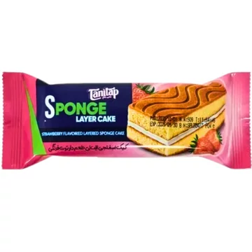 Tanitap sponge eper ízű krémmel töltött piskóta 50g