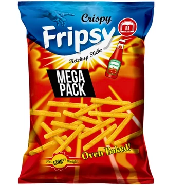 Frispy ketchup ízesítésű snack mega pack 120g