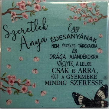 Anyáknapi ajándék hűtőmágnes többféle mintával és felirattal