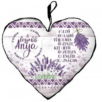 Anyáknapi ajándék párna levendula mintával többféle változatban 25x21cm 