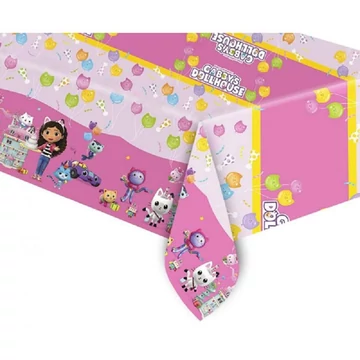 Gabby dollhouse party asztalterítő 120x180cm