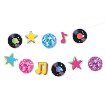 Discos party papír girland 150cm