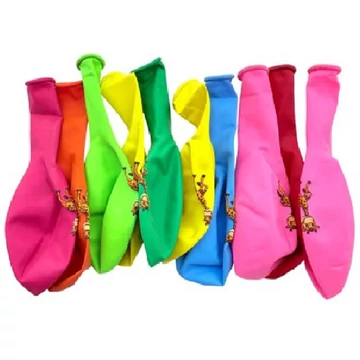 Zsiráfos party lufi 30cm 10db-os kiszerelésben 72832