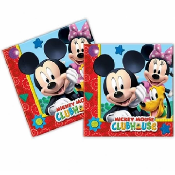 Mickey mouse party szalvéta 20db-os kiszerelésben