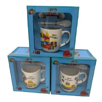 Szülinapi bögre szett díszdobozban kék 279965