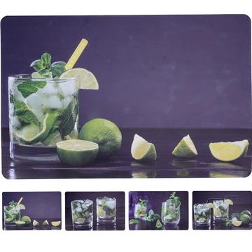 Koktélos tányéralátét többféle változatban 435x285x1mm B04221990