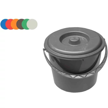 Vödör fedéllel többféle színben 5L 