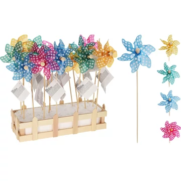 Átlátszó szélforgó többféle színben 8,5x24cm 836301500