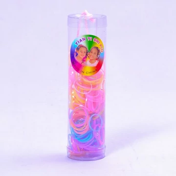 Szilikon hajgumi hengerben többféle változatban