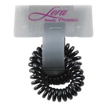 Lora rugós fekete hajgumi 2db 800666