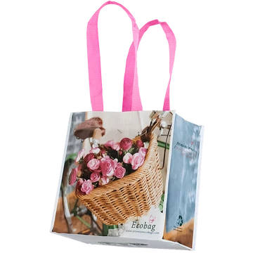 Öko táska - rózsás