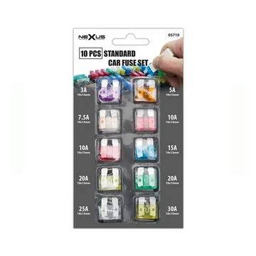 Autó biztosíték egységcsomag késes 10db 05710