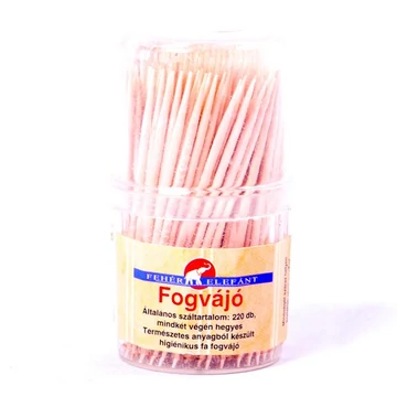 Fehér Elefánt esztergált fogvájó 220db