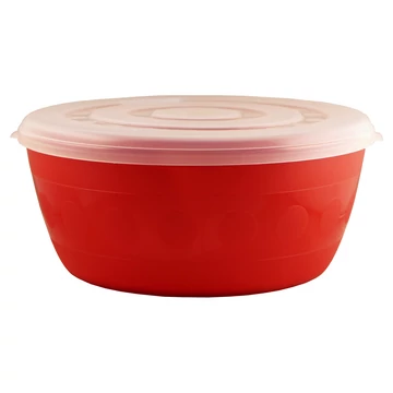 Nagy méretű gyúrótál műanyag edény többféle színben fedő nélkül 28*12 cm