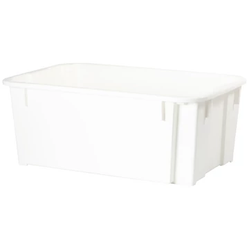 Műanyag húsos láda I. osztály - fehér