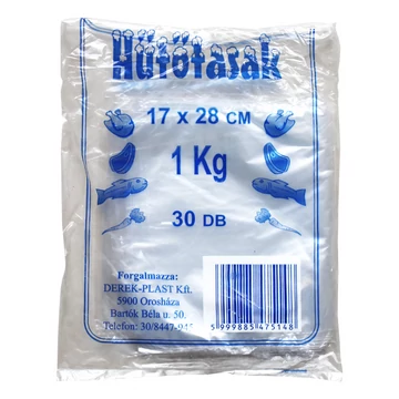 Hűtőtasak 17*28 cm 1 kg 30 db