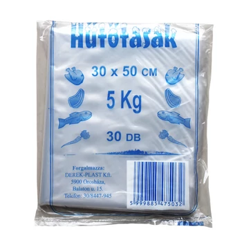 Hűtő- és uzsonnás tasak 30*50 cm 5kg 30 db