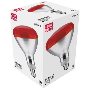 Avide Clear Infra izzó R125 250W E27 5000h - Rubin