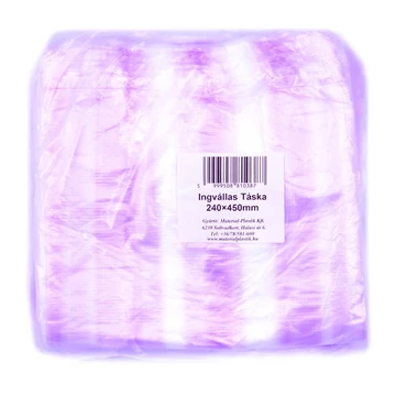 Eldobható polietilén (PE) táska 24x45 cm 500 db 1,94kg