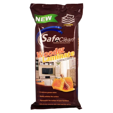Safe Clean törlőkendő fa és laminált felület 50db