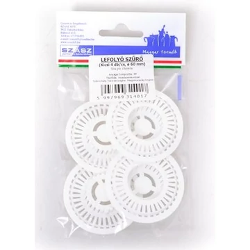 Szász lefolyó szűrő 4 db-os kiszerelésben 60mm