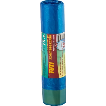 Tuti húzózáras szemeteszsák 40L 15 db-os kiszerelésben 55x62cm