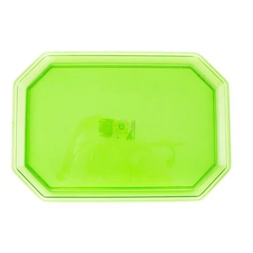 Oktogon műanyag kávés tálca 2x23x16cm többféle színben