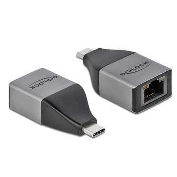 Delock USB Type-C adapter Gigabit LAN 10/100/1000 Mbps kompakt kialakítású