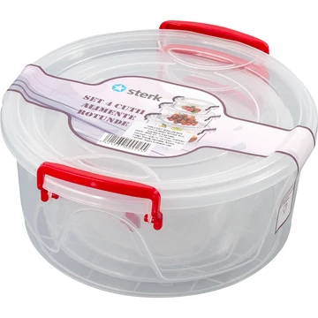 Maya kerek tároló szett 4 db-os kiszerelésben