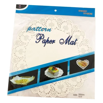 Kerek torta csipke fehér színben 12 db-os kiszerelésben 34cm