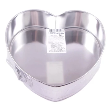 Cserni kapcsos torta forma szív alakú 21,7x25,8cm