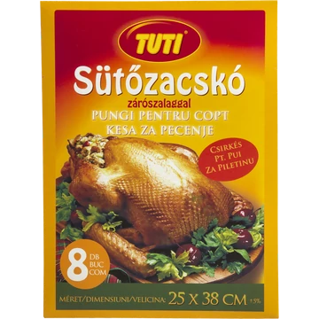 TUTI sütőzacskó csirkés 8 db-os kiszerelésben 25x38cm