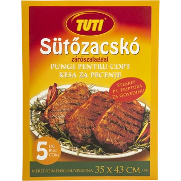 TUTI sütőzacskó steak 5 db-os kiszerelésben 35x45cm