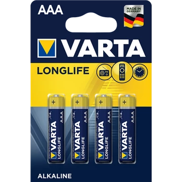 Varta AAA LongLife mikro elem 4db-os kiszerelésben