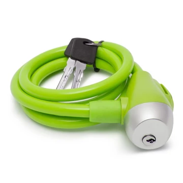 Kerékpár lakat zöld színben 120cm 57077GR