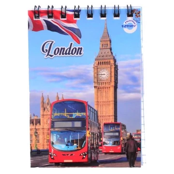 T-Creativ négyzetrácsos spirál notesz A/7 méretben