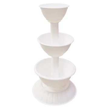 Virágpiramis kicsi fehér