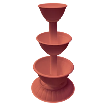 Virágpiramis kicsi világosbarna