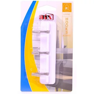 Akasztó 3 db fém kampóval