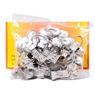 Görgős függönycsipesz ezüst 0792