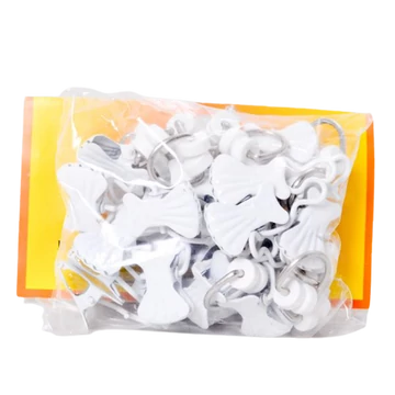 Görgős függönycsipesz fehér