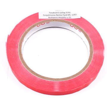 Csomagzáró szalag piros 9/66