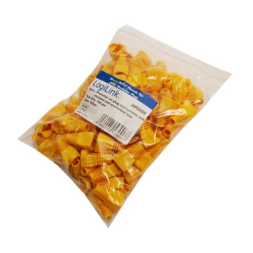 LogiLink Törés gátló 8P8C moduláris csatlakozókhoz 100db, sárga