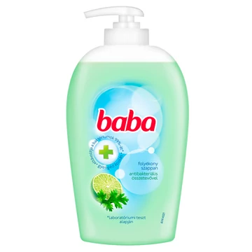 Baba antibakteriális folyékony szappan pumpás lime 250ml