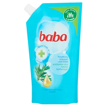 Baba antibakteriális folyékony szappan utántöltő teafaolaj 500ml