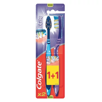 Colgate Zigzag Medium 1+1 fogkefe